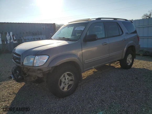 2001 Toyota Sequoia Limited with VIN 5TDBT48A61S022376, listed as a Copart auction lot 89302075 with 278,246 mi miles and Salvage Title. Bid and sale history available at carsss.com. Image 1.