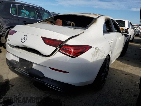 2020 Mercedes-Benz CLA 250 with VIN WDD5J4GB0LN064067, listed as a Copart auction lot 40287944 with Not Provided miles and . Bid and sale history available at DreamBid. Image 3.