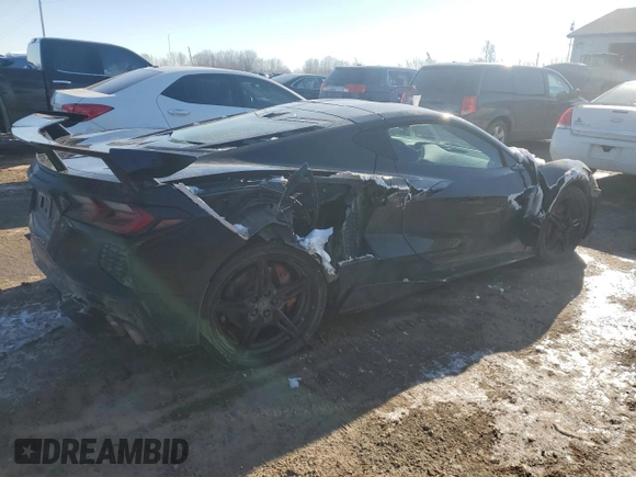2023 Chevrolet Corvette 2LT with VIN 1G1YB2D41P5122703, listed as a Copart auction lot 42568685 with 26,101 mi miles and Clean title. Bid and sale history available at DreamBid. Image 3.