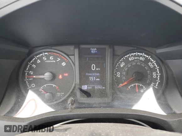 2022 Toyota Tacoma SR z VIN 3TYRX5GN9NT041754, wystawiony jako Copart lot #49740135 z przebiegiem 50 763 mil mil oraz Szkoda całkowita • Salvage title. Historia ofert i sprzedaży dostępna na DreamBid. Obrazek 9.