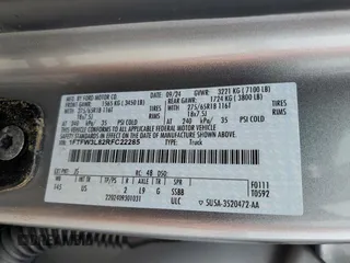 2024 Ford F-150 XLT with VIN 1FTFW3L82RFC22285, listed as a Copart auction lot 46424165 with 4,746 mi miles and Salvage Title. Bid and sale history available at carsss.com. Image 13.