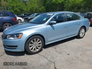 2013 Volkswagen Passat SEL Premium with VIN 1VWCH7A37DC066795, listed as a Copart auction lot 52380595 with 128,439 mi miles and Clean Title. Bid and sale history available at carsss.com. Image 1.