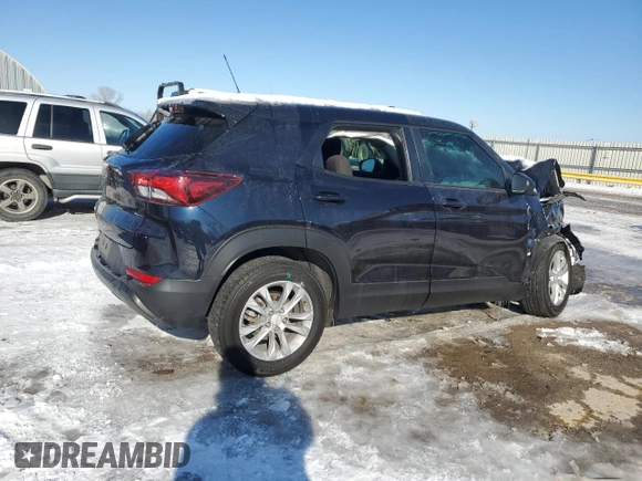 2021 Chevrolet TrailBlazer LS with VIN KL79MMS2XMB012083, listed as a Copart auction lot 41693705 with 0 mi miles and Salvage Title. Bid and sale history available at carsss.com. Image 3.