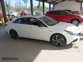 2023 Hyundai Elantra N Line with VIN KMHLR4AF9PU532312, listed as a IAAI auction lot 42047218 with 29,938 mi miles. Bid and sale history available at carsss.com. Image 13.
