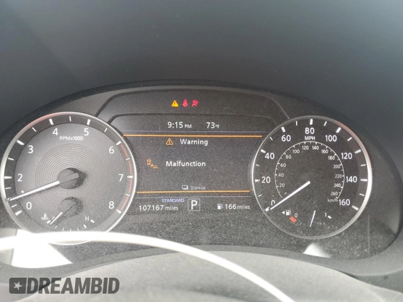 2019 Infiniti QX50 Essential with VIN 3PCAJ5M39KF104462, listed as a Copart auction lot 55044025 with 107,167 mi miles and Salvage title. Bid and sale history available at DreamBid. Image 9.