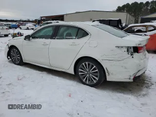 2018 Acura TLX Advance with VIN 19UUB3F70JA005505, listed as a Copart auction lot 45715695 with 49,311 mi miles and Salvage title. Bid and sale history available at DreamBid. Image 2.