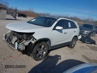 2013 Kia Sorento EX with VIN 5XYKU4A24DG395420, listed as a IAAI auction lot 41424732 with 154,661 mi miles and . Bid and sale history available at carsss.com. Image 2.