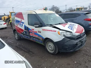 2015 Ram ProMaster City Cargo Tradesman with VIN ZFBERFAT8F6A85267, listed as a IAAI auction lot 41771744 with 113,128 mi miles. Bid and sale history available at carsss.com. Image 1.