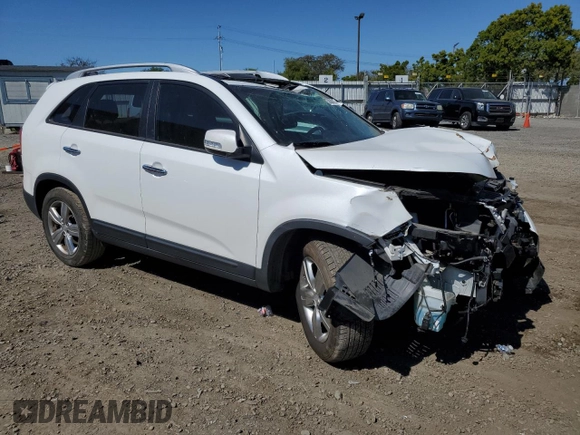 2013 Kia Sorento EX with VIN 5XYKU4A23DG373764, listed as a Copart auction lot 50004714 with 75,516 mi miles and Salvage Title. Bid and sale history available at carsss.com. Image 4.