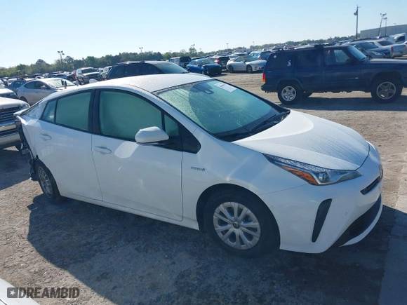 2022 Toyota Prius L Eco with VIN JTDKAMFUXN3163123, listed as a IAAI auction lot 41666679 with 68,026 mi miles. Bid and sale history available at carsss.com. Image 13.