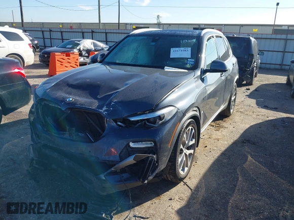 2020 BMW X5 sDrive40i with VIN 5UXCR4C05L9C54889, listed as a IAAI auction lot 41671983 with Not Provided miles and . Bid and sale history available at DreamBid. Image 17.