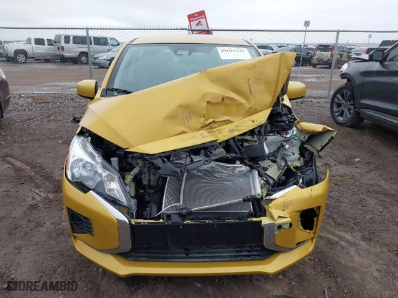 2024 Mitsubishi Mirage ES with VIN ML32AUHJ4RH005388, listed as a IAAI auction lot 41611223 with 9,505 mi miles. Bid and sale history available at carsss.com. Image 6.