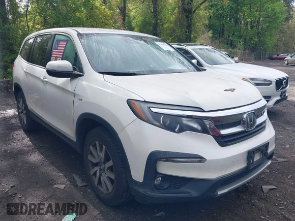 2019 Honda Pilot EX z VIN 5FNYF6H31KB086152, wystawiony jako IAAI lot #42204703 z przebiegiem 99 425 mil mil oraz . Historia ofert i sprzedaży dostępna na DreamBid. Obrazek 1.