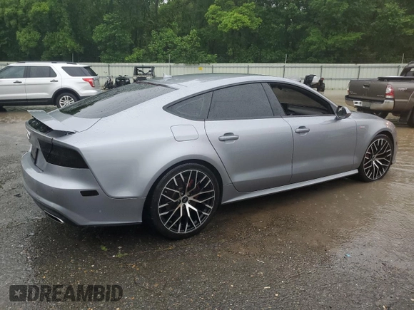 2016 Audi A7 Premium Plus with VIN WAUWGAFC2GN104433, listed as a Copart auction lot 55630065 with 166,291 mi miles and Salvage title. Bid and sale history available at DreamBid. Image 3.