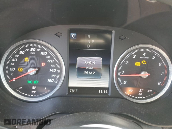 2016 Mercedes-Benz GLC with VIN WDC0G4KB5GF024619, listed as a Copart auction lot 49740335 with 35,169 mi miles and Salvage Title. Bid and sale history available at carsss.com. Image 9.