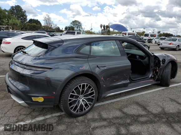 2022 Porsche Taycan 4 with VIN WP0BA2Y15NSA67206, listed as a Copart auction lot 45561263 with 10,134 mi miles and . Bid and sale history available at DreamBid. Image 3.