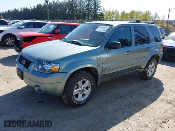 2006 Ford Escape Hybrid with VIN 1FMCU96H66KC08721, listed as a IAAI auction lot 42043128 with 58,394 mi miles and . Bid and sale history available at DreamBid. Image 2.