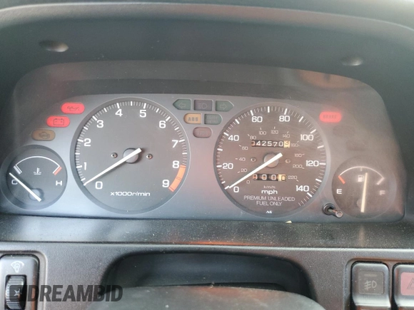 1990 Acura Integra with VIN JH4DA9358LS053319, listed as a Copart auction lot 80949884 with 42,570 mi miles and Salvage title. Bid and sale history available at DreamBid. Image 9.