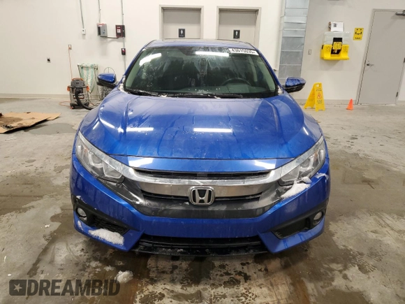 2017 Honda Civic Sedan EX-T with VIN 2HGFC1F46HH104065, listed as a Copart auction lot 43015035 with 93,690 mi miles and Salvage Title. Bid and sale history available at carsss.com. Image 5.