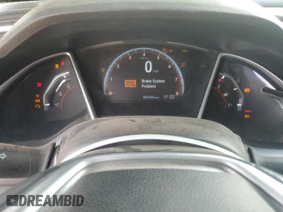 2020 Honda Civic Sedan Sport with VIN 2HGFC2F86LH506332, listed as a Copart auction lot 72094644 with 86,640 mi miles and Salvage Title. Bid and sale history available at carsss.com. Image 9.