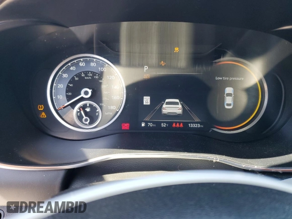 2024 Genesis G70 2.5T with VIN KMTG34SCXRU138219, listed as a Copart auction lot 53567155 with 13,323 mi miles and Salvage title. Bid and sale history available at DreamBid. Image 9.