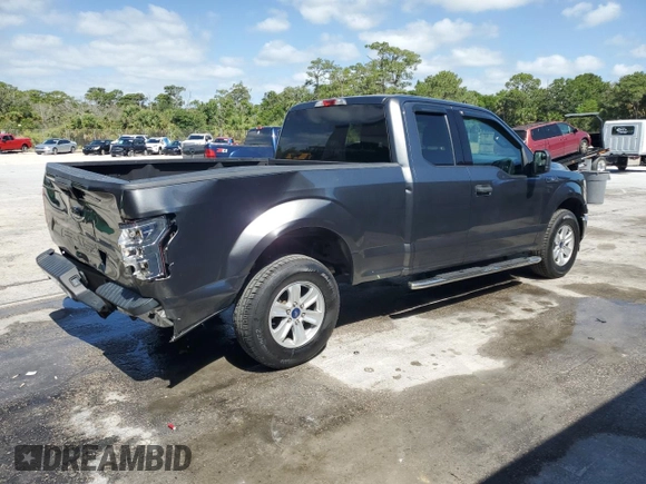 2019 Ford F-150 XL with VIN 1FTEX1CB7KFC26525, listed as a Copart auction lot 55220135 with 59,337 mi miles and Non repairable. Bid and sale history available at DreamBid. Image 3.