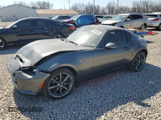 2017 Mazda MX-5 Miata RF Grand Touring with VIN JM1NDAM73H0102606, listed as a Copart auction lot 48003815 with 56,095 mi miles and Salvage Title. Bid and sale history available at carsss.com. Image 1.