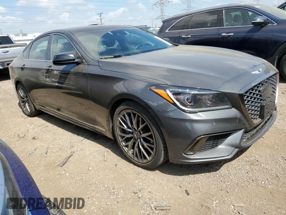 2018 Genesis G80 Sport with VIN KMHGN4JB0JU248004, listed as a Copart auction lot 56655095 with 153,653 mi miles and Clean title. Bid and sale history available at DreamBid. Image 4.