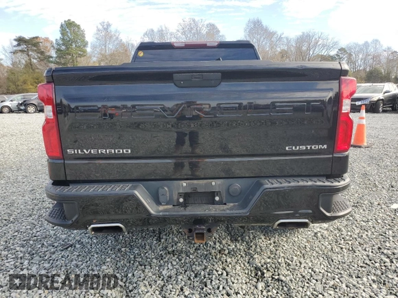 2019 Chevrolet Silverado 1500 Custom with VIN 1GCUYBEF7KZ268867, listed as a Copart auction lot 80945794 with 99,914 mi miles and Salvage Title. Bid and sale history available at DreamBid. Image 6.