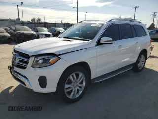 2017 Mercedes-Benz GLS with VIN 4JGDF6EEXHA741040, listed as a Copart auction lot 46477345 with 72,257 mi miles and Salvage Title. Bid and sale history available at carsss.com. Image 1.