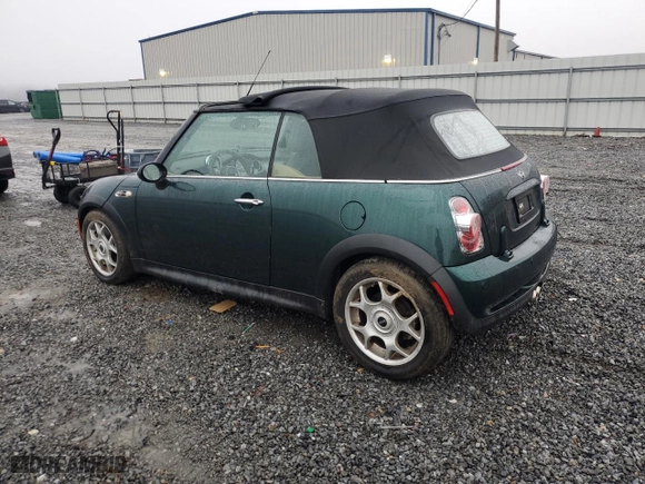 2008 MINI Cooper Convertible S with VIN WMWRH33518TU81148, listed as a Copart auction lot 82677354 with 91,539 mi miles and Salvage Title. Bid and sale history available at carsss.com. Image 2.