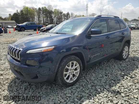 2018 Jeep Cherokee Latitude with VIN 1C4PJLCB4JD573908, listed as a Copart auction lot 51407575 with 86,509 mi miles and Salvage Title. Bid and sale history available at carsss.com. Image 1.