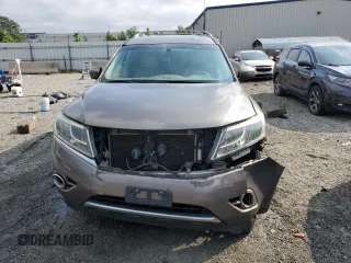 2014 Nissan Pathfinder Platinum with VIN 5N1AR2MMXEC613392, listed as a Copart auction lot 57234955 with 231,830 mi miles and Salvage title. Bid and sale history available at DreamBid. Image 5.