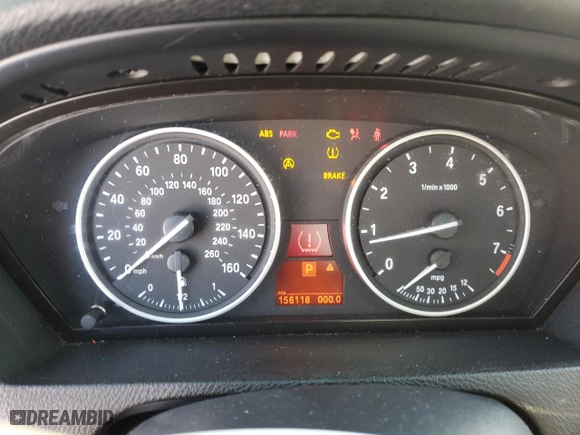 2009 BMW X5 30i with VIN 5UXFE43579L263414, listed as a Copart auction lot 45586865 with 156,118 mi miles and Salvage Title. Bid and sale history available at carsss.com. Image 9.
