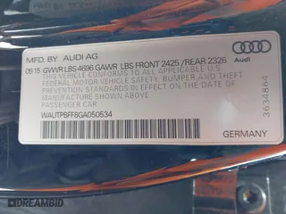 2016 Audi A3 e-tron Premium Plus with VIN WAUTPBFF8GA050534, listed as a IAAI auction lot 41378962 with 104,975 mi miles. Bid and sale history available at carsss.com. Image 9.