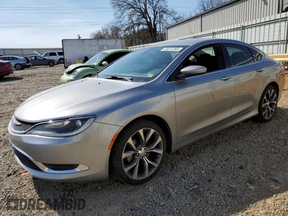 2015 Chrysler 200 Limited with VIN 1C3CCCAB1FN640322, listed as a Copart auction lot 50251365 with 117,603 mi miles and Salvage Title. Bid and sale history available at DreamBid. Image 1.