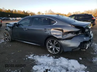 2015 Infiniti Q70 z VIN JN1BY1PR0FM830851, wystawiony jako Copart lot #87606685 z przebiegiem 116 148 mil mil oraz Szkoda całkowita • Salvage title. Historia ofert i sprzedaży dostępna na DreamBid. Obrazek 2.