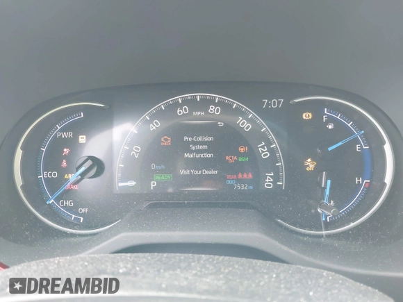 2024 Toyota RAV4 Hybrid SE with VIN JTM16RFV0RD118873, listed as a IAAI auction lot 42039019 with 7,532 mi miles and . Bid and sale history available at DreamBid. Image 7.