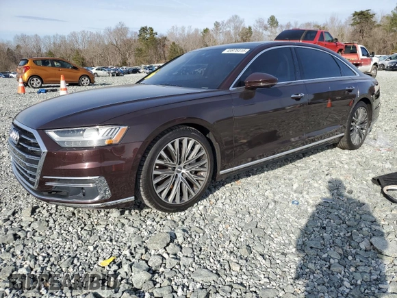 2019 Audi A8 L with VIN WAU8DAF83KN014441, listed as a Copart auction lot 45976415 with 78,749 mi miles and Salvage Title. Bid and sale history available at carsss.com. Image 1.