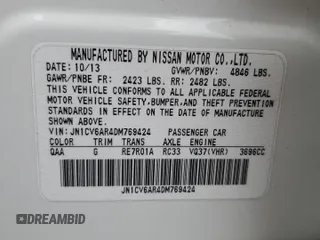 2013 Infiniti G37 x z VIN JN1CV6AR4DM769424, wystawiony jako Copart lot #53451775 z przebiegiem 101 026 mil mil oraz Szkoda całkowita • Salvage title. Historia ofert i sprzedaży dostępna na DreamBid. Obrazek 12.