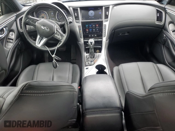 2017 Infiniti Q60 Premium with VIN JN1CV7EK6HM111158, listed as a Copart auction lot 48640105 with 75,043 mi miles and Salvage Title. Bid and sale history available at DreamBid. Image 8.