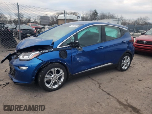 2017 Chevrolet Bolt EV LT with VIN 1G1FW6S09H4184229, listed as a Copart auction lot 71992092 with 18,828 mi miles. Bid and sale history available at carsss.com. Image 1.