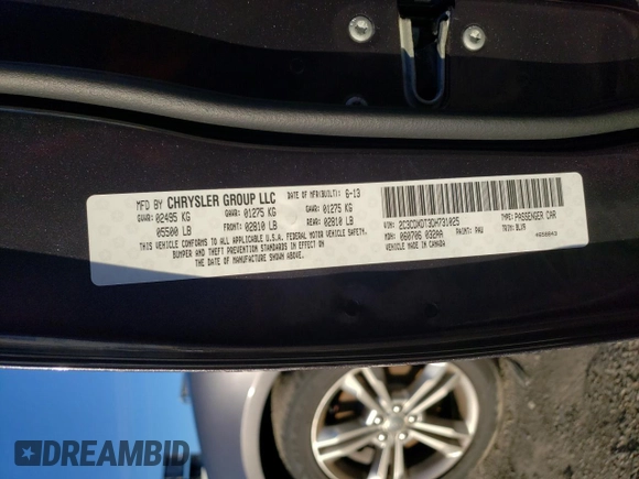 2013 Dodge Charger RT with VIN 2C3CDXDT3DH731025, listed as a Copart auction lot 40561264 with 117,228 mi miles and Salvage Title. Bid and sale history available at carsss.com. Image 15.
