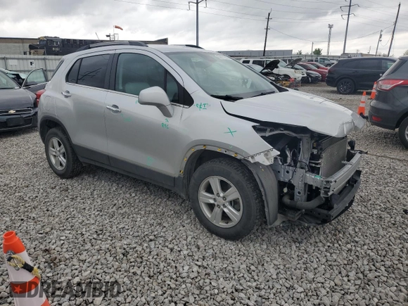 2017 Chevrolet Trax LT with VIN KL7CJPSB4HB156556, listed as a Copart auction lot 53871705 with 42,610 mi miles and Salvage Title. Bid and sale history available at carsss.com. Image 4.