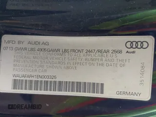 2014 Audi A5 Premium with VIN WAUAFAFH1EN003325, listed as a IAAI auction lot 42527376 with 72,644 mi miles and . Bid and sale history available at DreamBid. Image 9.
