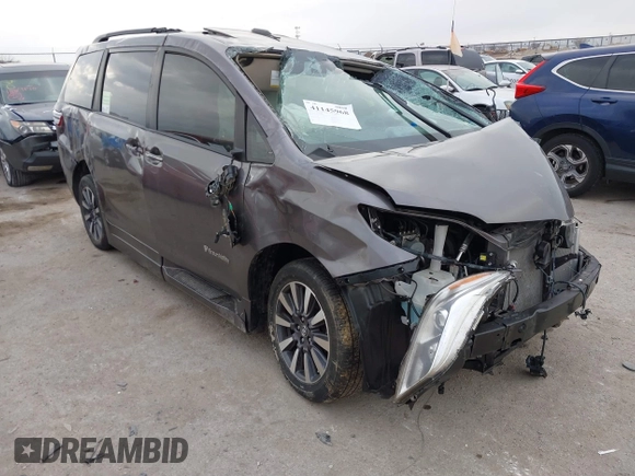 2019 Toyota Sienna XLE Auto Access Seat with VIN 5TDYZ3DC7KS994001, listed as a IAAI auction lot 41145968 with 14,024 mi miles. Bid and sale history available at carsss.com. Image 1.
