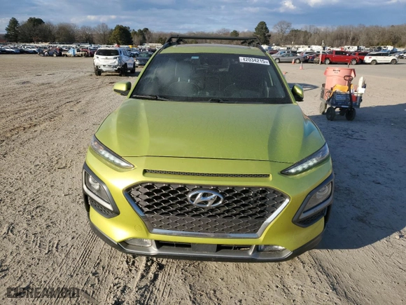 2019 Hyundai Kona Ultimate with VIN KM8K53A50KU226584, listed as a Copart auction lot 42034215 with 129,601 mi miles and Clean Title. Bid and sale history available at carsss.com. Image 5.