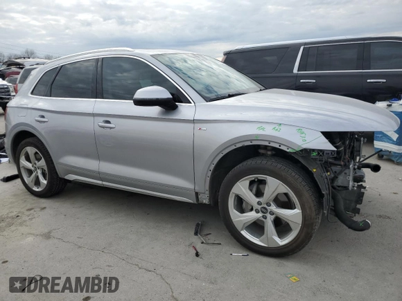 2022 Audi Q5 S line Prestige with VIN WA1FAAFY8N2053674, listed as a Copart auction lot 83593924 with 36,921 mi miles and Salvage Title. Bid and sale history available at carsss.com. Image 4.