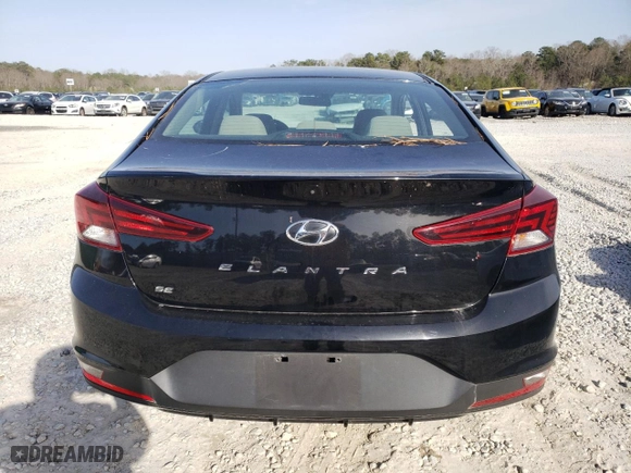2020 Hyundai Elantra SE with VIN KMHD74LF2LU979369, listed as a Copart auction lot 48040995 with 43,791 mi miles and Salvage Title. Bid and sale history available at carsss.com. Image 6.