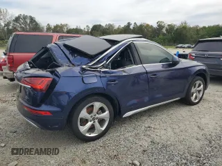 2021 Audi Q5 Prestige with VIN WA1CAAFY1M2054845, listed as a Copart auction lot 75480744 with 37,366 mi miles and Salvage Title. Bid and sale history available at carsss.com. Image 3.